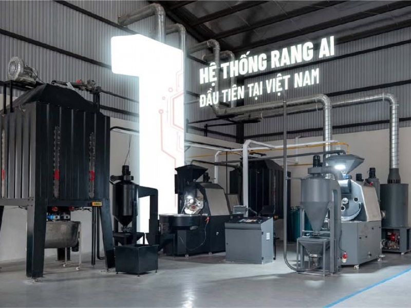 Rang cà phê bằng công nghệ AI – Bước tiến mới của ngành rang xay Việt Nam